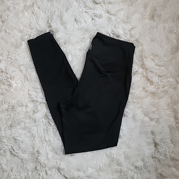 Reebok Pants - Women's Reebok Black Mesh Panel Yoga Leggings Gym Pants Athleisure - S